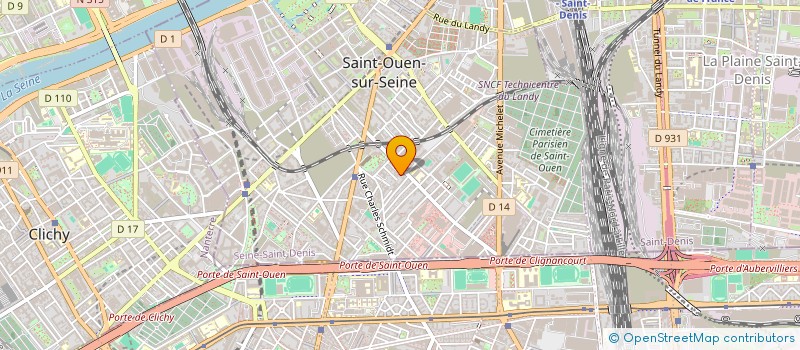 localisation de l'entreprise TERRE ANIMA à SAINT-OUEN-SUR-SEINE
