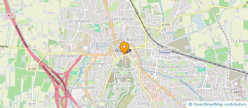 localisation de l'entreprise TERRE ANTIQUE  ORANGE