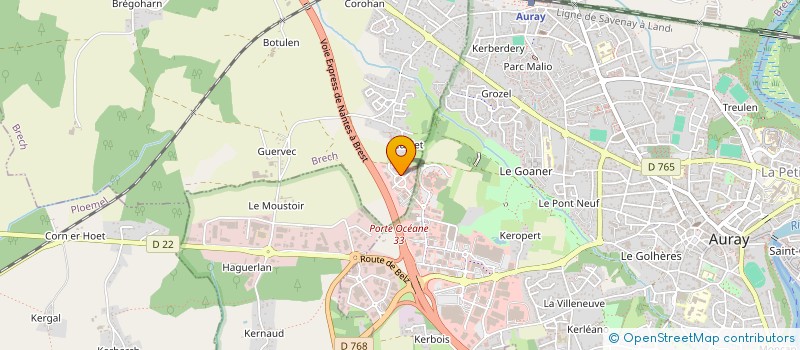 localisation de l'entreprise TERRE ATLANTIQUE SPORTS ET LOISIRS à AURAY