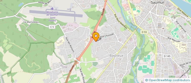 localisation de l'entreprise TERRE BLANCHE  SAUMUR