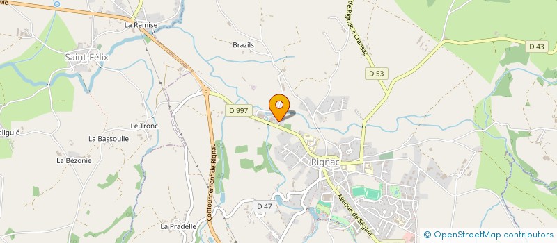 localisation de l'entreprise TERRE BLEUE  MAYRAN