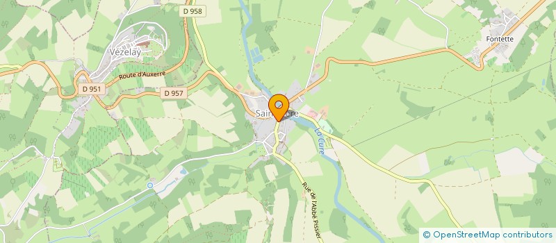 localisation de l'entreprise TERRE CIEL FEU à VEZELAY