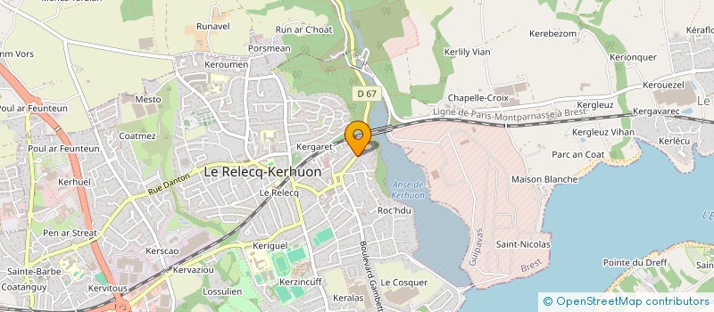 localisation de l'entreprise TERRE D'ARCHITECTURE à LE RELECQ-KERHUON