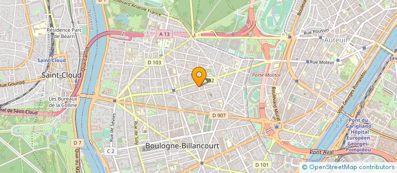 localisation de l'entreprise TERRE D'ARCS EN CIEL à BOULOGNE-BILLANCOURT