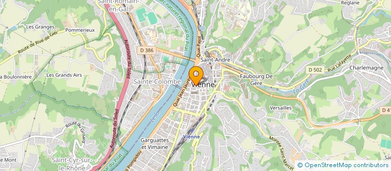 localisation de l'entreprise TERRE D'ART à VIENNE