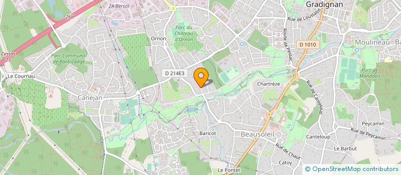 localisation de l'entreprise TERRE D'ART ET D'ARGILE à GRADIGNAN
