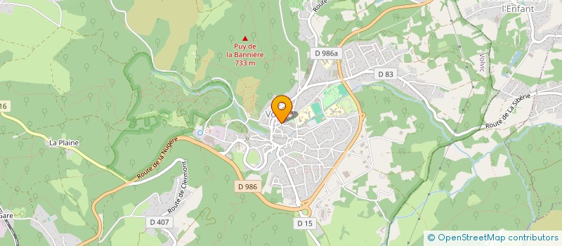 localisation de l'entreprise TERRE D'ARTISANS (ARTISANAT LOCAL ET FRANCAIS)  VOLVIC