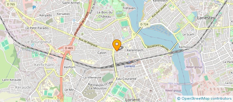 localisation de l'entreprise TERRE D ARVOR à LORIENT