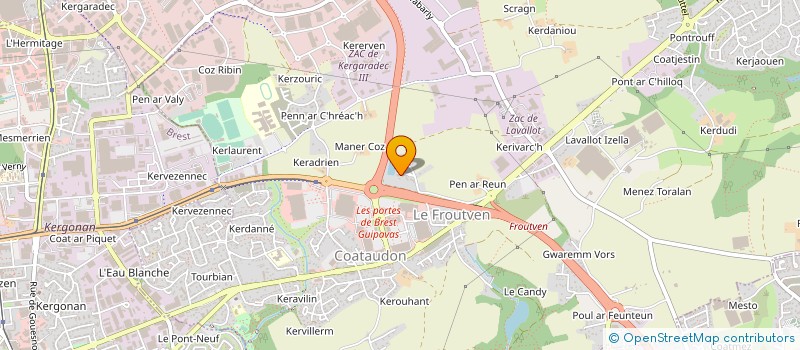 localisation de l'entreprise TERRE D'AVENIR  GUIPAVAS