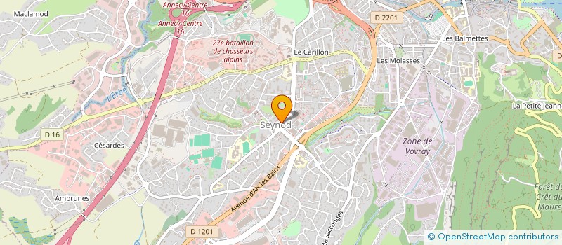 localisation de l'entreprise TERRE D'AVENIR à ANNECY