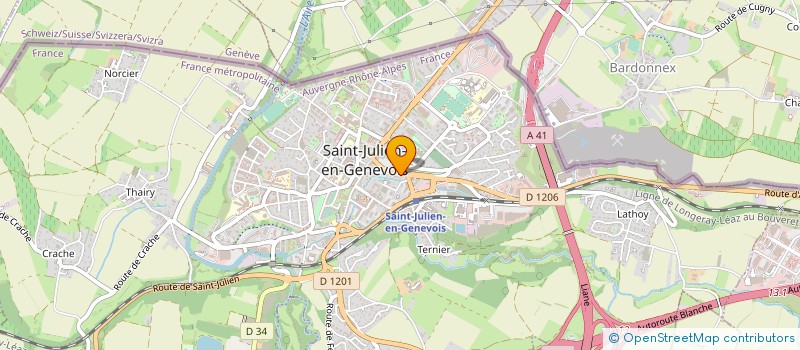 localisation de l'entreprise TERRE D'AVENIR  SAINT-JULIEN-EN-GENEVOIS