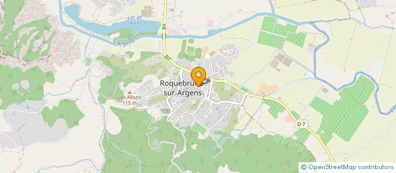 localisation de l'entreprise TERRE D AZUR à ROQUEBRUNE-SUR-ARGENS
