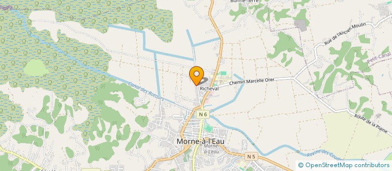 localisation de l'entreprise TERRE D'EAUX  MORNE-A-L'EAU