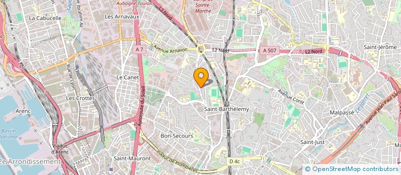 localisation de l'entreprise TERRE D'ENTRAIDE ET DE PARTAGE  MARSEILLE