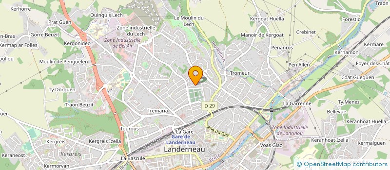 localisation de l'entreprise TERRE D'ESPOIR à LANDERNEAU