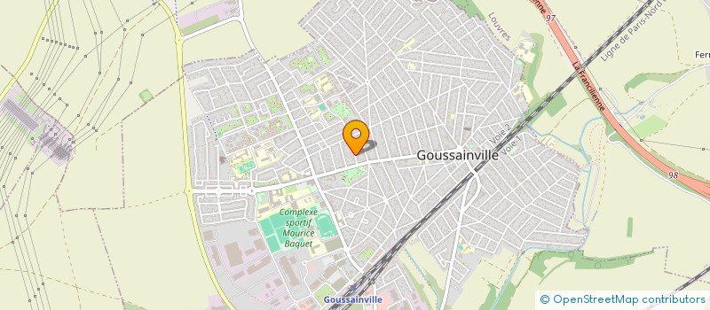 localisation de l'entreprise TERRE D'EVEIL INITIATIVE 95  GOUSSAINVILLE