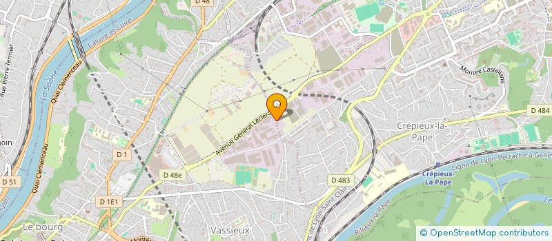 localisation de l'entreprise TERRE D'INITIATIVES SOLIDAIRES  CALUIRE-ET-CUIRE