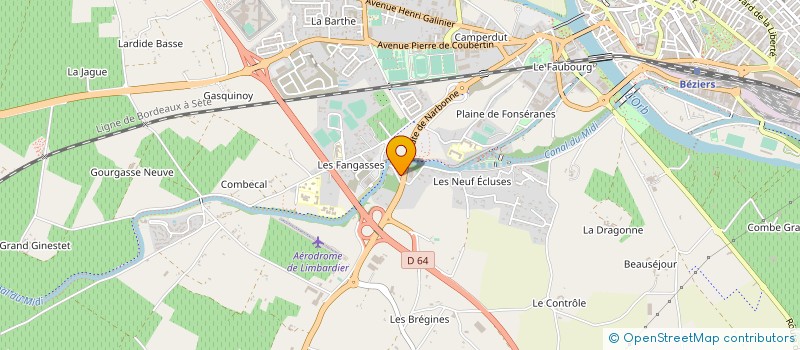 localisation de l'entreprise TERRE D'OC à BEZIERS