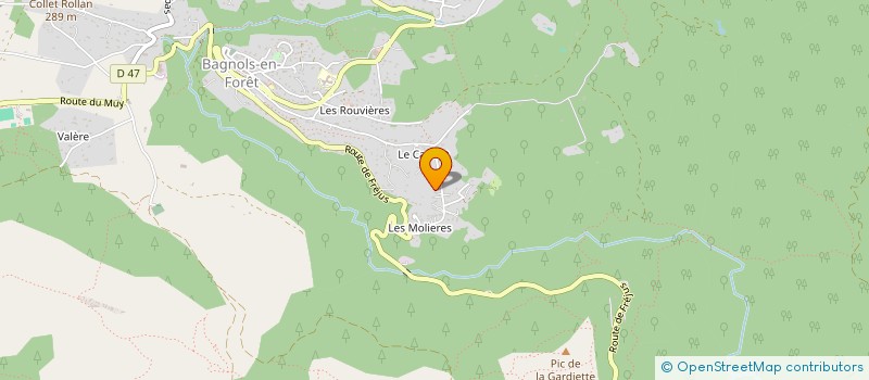 localisation de l'entreprise TERRE D'OLIVIERS  BAGNOLS-EN-FORET