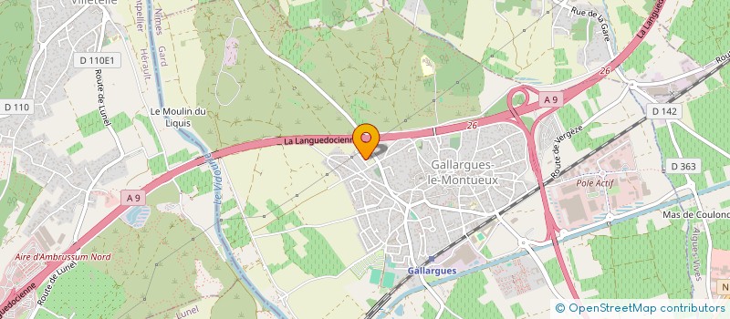 localisation de l'entreprise TERRE D'OR  GALLARGUES-LE-MONTUEUX