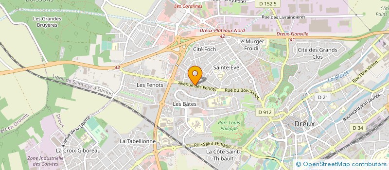 localisation de l'entreprise TERRE D'ORIENT à DREUX
