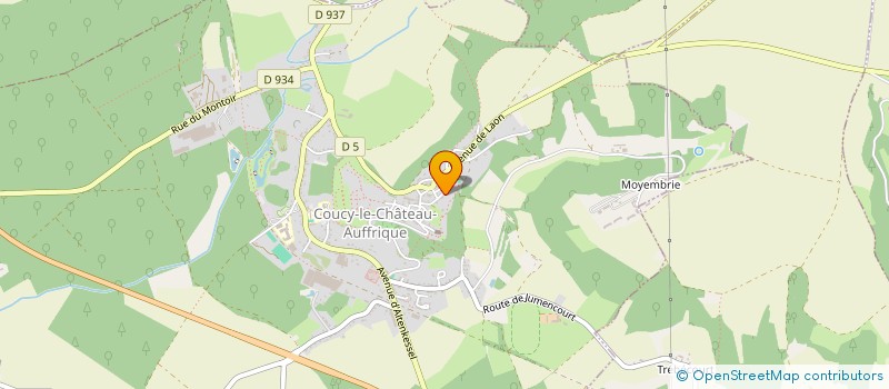 localisation de l'entreprise TERRE D'UTOPISTES à COUCY-LE-CHATEAU-AUFFRIQUE