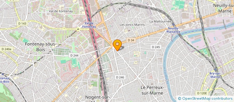 localisation de l'entreprise TERRE DE BEAUTE à LE PERREUX-SUR-MARNE
