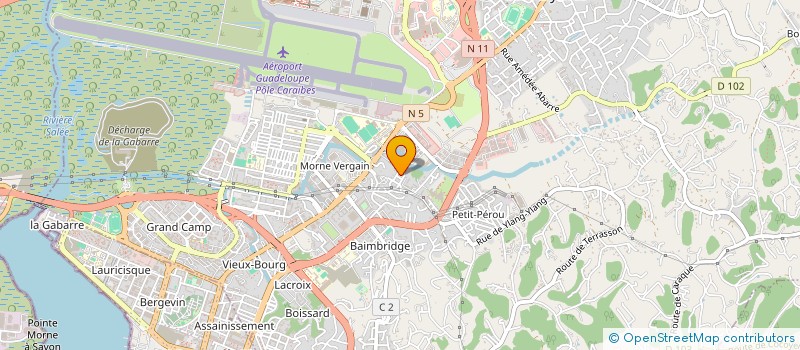 localisation de l'entreprise TERRE DE COTON  LES ABYMES