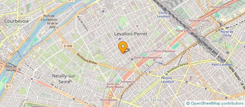 localisation de l'entreprise TERRE DE FEU à LEVALLOIS-PERRET