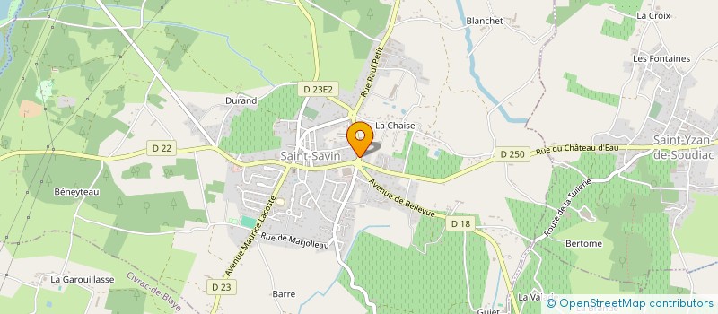 localisation de l'entreprise TERRE DE GIRONDE  SAINT-SAVIN