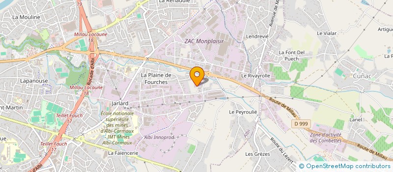 localisation de l'entreprise TERRE DE LIVRES - DIFFUSION DISTRIBUTION à ALBI