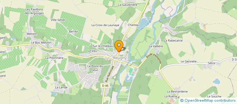 localisation de l'entreprise TERRE DE LOISIRS à REUGNY