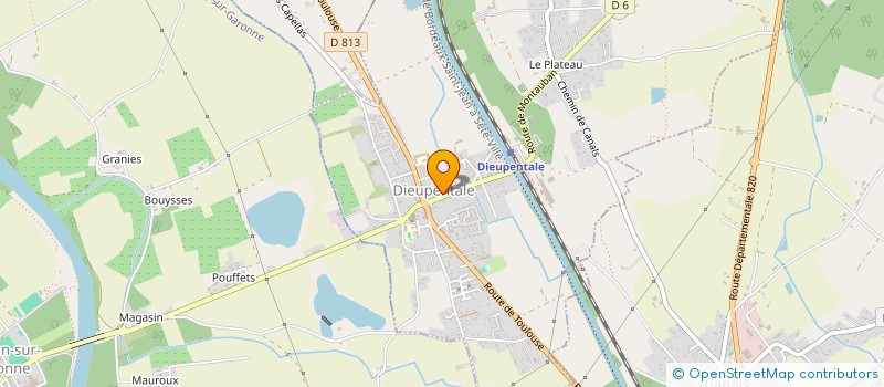 localisation de l'entreprise TERRE DE METIERS  DIEUPENTALE