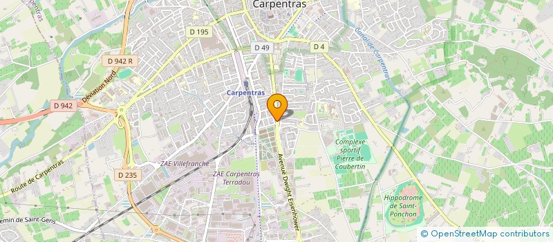 localisation de l'entreprise TERRE DE PROVENCE IMMOBILIER à CARPENTRAS