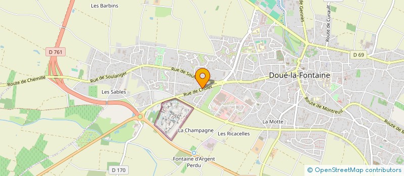 localisation de l'entreprise TERRE DE ROSE  DOUE-EN-ANJOU