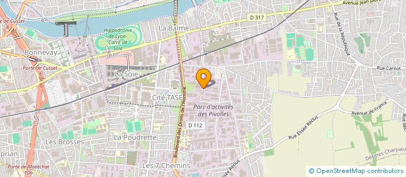 localisation de l'entreprise TERRE DE SOIE  DECINES-CHARPIEU