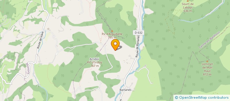 localisation de l'entreprise TERRE DE TISSERINS  LANNE-EN-BARETOUS