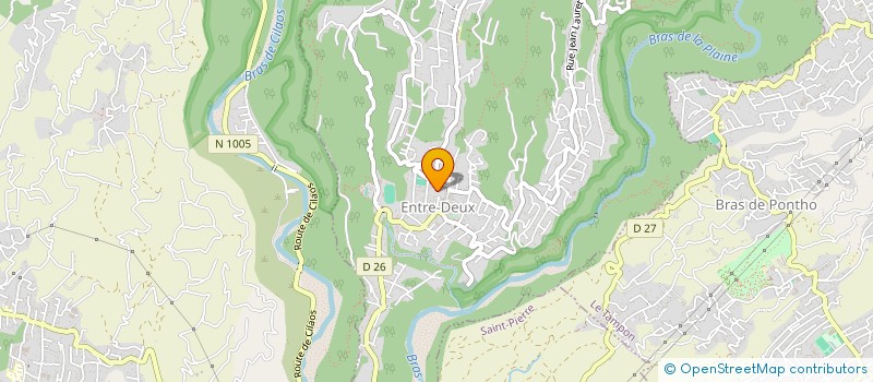 localisation de l'entreprise TERRE DE TRAIL  ENTRE-DEUX