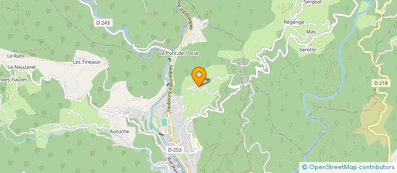 localisation de l'entreprise TERRE DE VALLIS  VALS-LES-BAINS