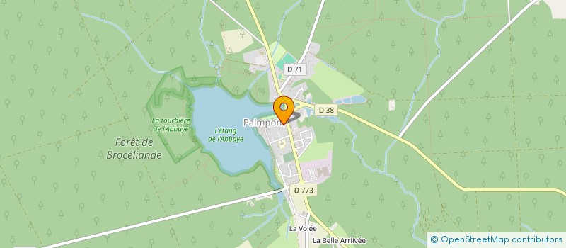 localisation de l'entreprise TERRE DES CELTES  PAIMPONT