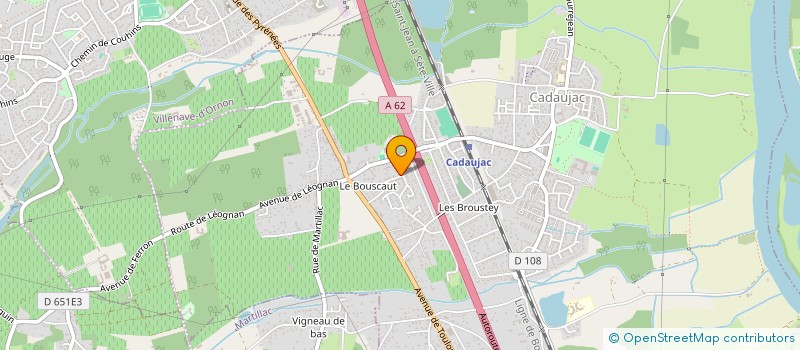 localisation de l'entreprise TERRE DES GRAVES IMMOBILIER  CADAUJAC