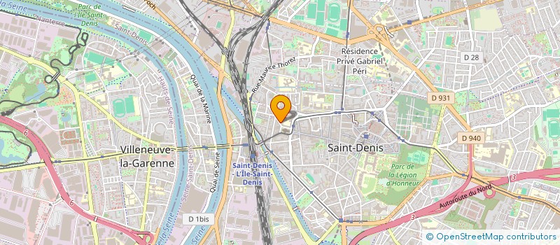 localisation de l'entreprise TERRE DES HOMMES FRANCE à SAINT DENIS