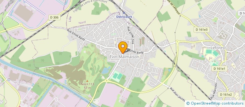 localisation de l'entreprise TERRE DES HOMMES TERRE DES MOMES  EVIN-MALMAISON