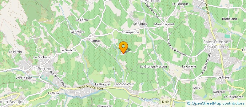 localisation de l'entreprise TERRE DES LIEVRES à SAINT-ETIENNE-LA-VARENNE