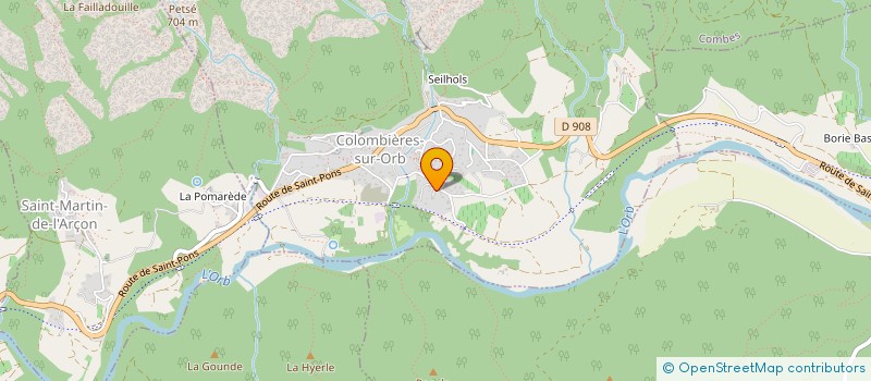 localisation de l'entreprise TERRE DES MONTAGNES à COLOMBIERES-SUR-ORB