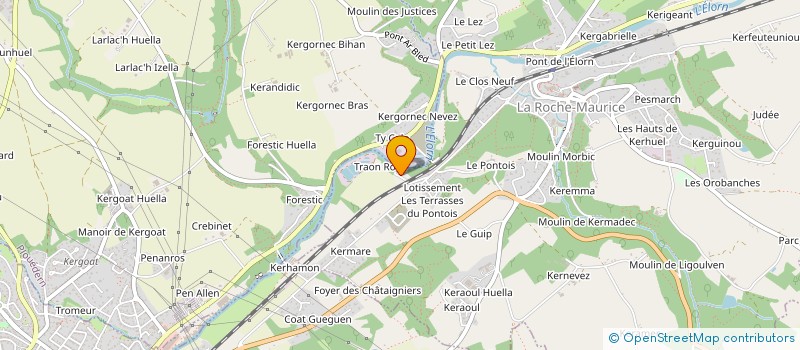 localisation de l'entreprise TERRE DES VIANDES DE BRETAGNE à LA ROCHE-MAURICE