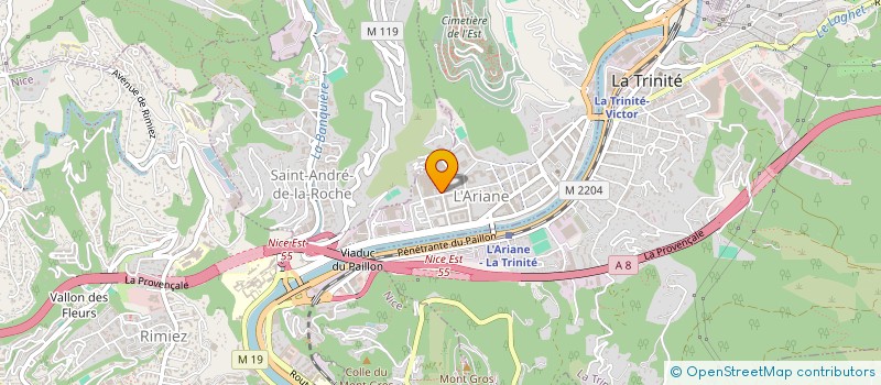localisation de l'entreprise TERRE DES VINS VOTRE MARCHAND DE VINS à NICE