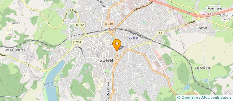 localisation de l'entreprise TERRE DU MILIEU à GUERET