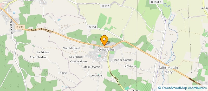 localisation de l'entreprise TERRE DU MOULIN  ORIGNOLLES