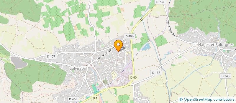 localisation de l'entreprise TERRE DU SOLEIL  CALVISSON